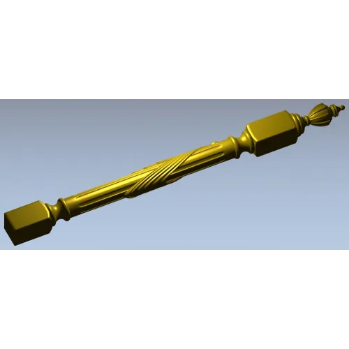 Regal Twisted Baluster - STL 3D Model for CNC