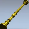 Витая балясина - 3D модель STL для ЧПУ фрезера