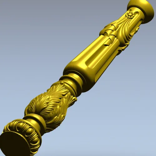 Ornate Acanthus Baluster STL for CNC
