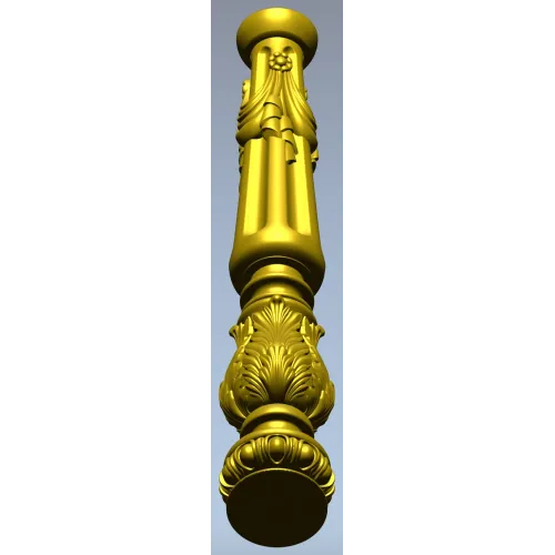 Ornate Acanthus Baluster STL for CNC