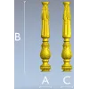 Ornate Acanthus Baluster STL for CNC