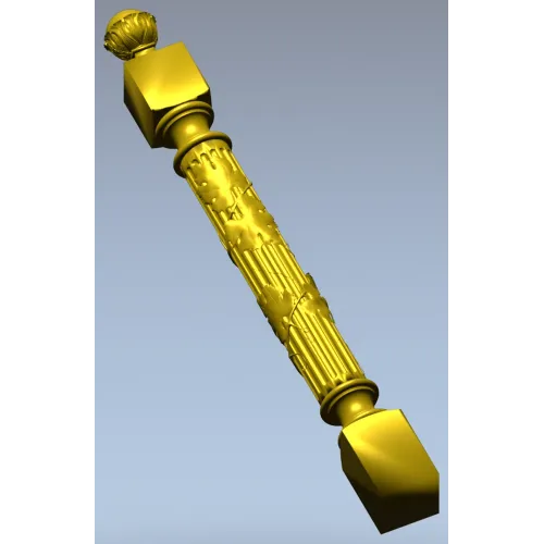 Балясина с лозой - 3D STL модель для ЧПУ