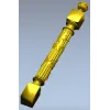 Балясина с лозой - 3D STL модель для ЧПУ