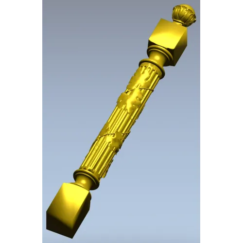 Балясина с лозой - 3D STL модель для ЧПУ