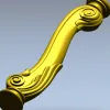 Барочная балясина с завитками - STL для ЧПУ