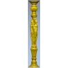 Caryatid baluster STL model for CNC router - high-relief spindle