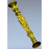 Caryatid baluster STL model for CNC router - high-relief spindle