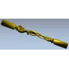 Витая балясина в стиле резьбы - stl модель для ЧПУ