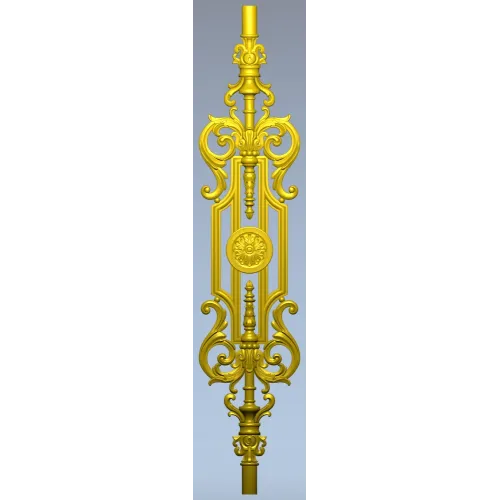 Florentine Medallion Baluster - STL 3D model for CNC