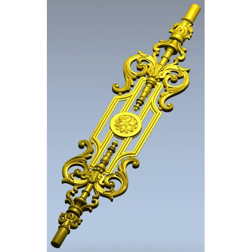 Florentine Medallion Baluster - STL 3D model for CNC