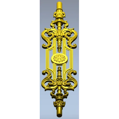 Florentine Medallion Baluster - STL 3D model for CNC