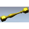 Балясина с кубическими торцами - 3D модель STL для ЧПУ