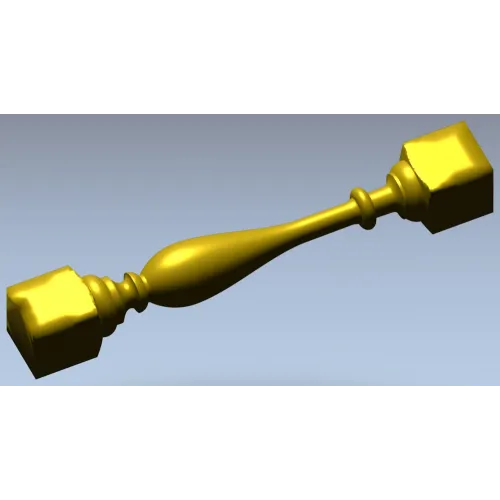 Балясина с кубическими торцами - 3D модель STL для ЧПУ