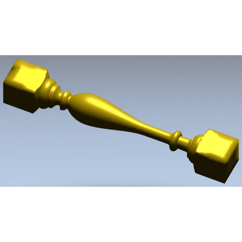 Балясина с кубическими торцами - 3D модель STL для ЧПУ