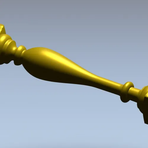 Балясина с кубическими торцами - 3D модель STL для ЧПУ