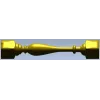 Балясина с кубическими торцами - 3D модель STL для ЧПУ