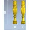Балясина Флора - 3D модель в формате STL для ЧПУ