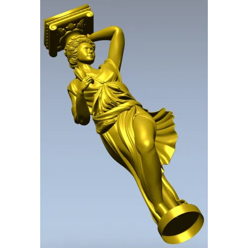 Кариатида-балясина в классическом стиле - 3D модель STL для ЧПУ