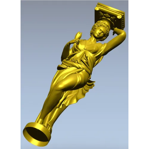 Кариатида-балясина в классическом стиле - 3D модель STL для ЧПУ