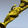 Кариатида-балясина в классическом стиле - 3D модель STL для ЧПУ