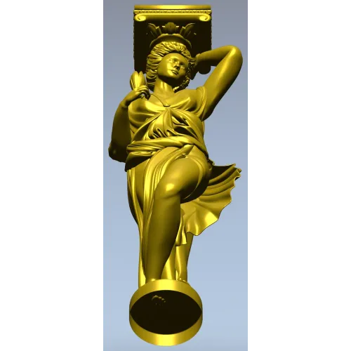 Кариатида-балясина в классическом стиле - 3D модель STL для ЧПУ