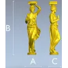 Кариатида-балясина в классическом стиле - 3D модель STL для ЧПУ