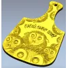Cartoon Sheep Cutting-Board Relief STL for CNC