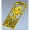 Резное панно "Ганеша на лотосе" - 3D модель STL для ЧПУ