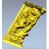 Индийский резной кронштейн с мифическими зверями - STL для ЧПУ