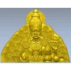 Благословляющий Будда с цветами - STL 3D модель для ЧПУ
