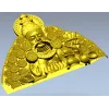 Благословляющий Будда с цветами - STL 3D модель для ЧПУ