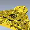 Благословляющий Будда с цветами - STL 3D модель для ЧПУ