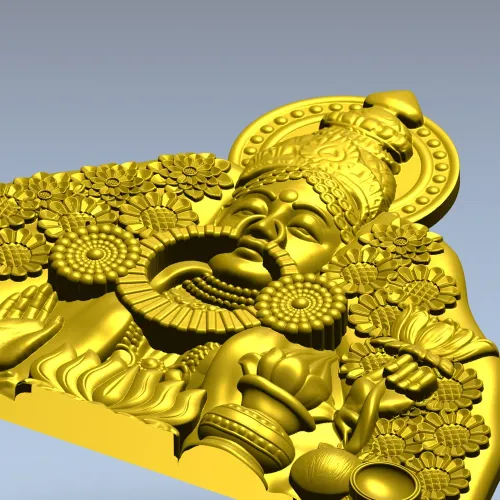 Благословляющий Будда с цветами - STL 3D модель для ЧПУ