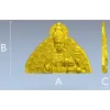Благословляющий Будда с цветами - STL 3D модель для ЧПУ