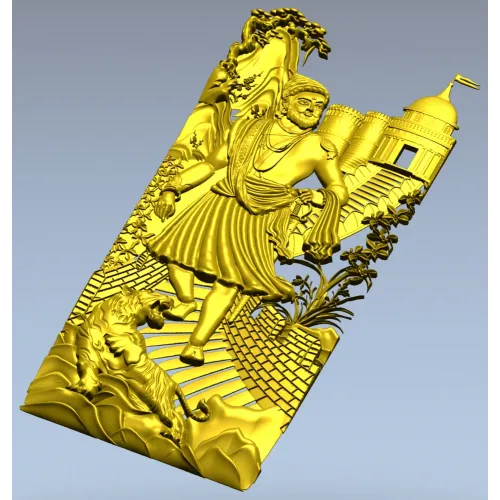 Барельеф "Страж Крепости" - 3D модель STL для ЧПУ