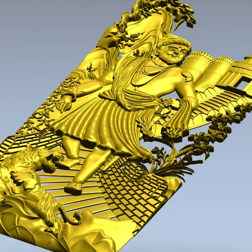 Барельеф "Страж Крепости" - 3D модель STL для ЧПУ