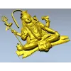 Шива в медитации - 3D модель STL для ЧПУ