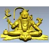Шива в медитации - 3D модель STL для ЧПУ
