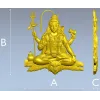 Шива в медитации - 3D модель STL для ЧПУ