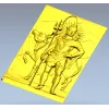 Shiva with Nandi - high relief panel STL for CNC
