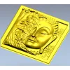 Панно "Будда в листве" - 3D модель STL для ЧПУ