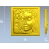Панно "Будда в листве" - 3D модель STL для ЧПУ