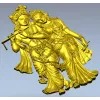 Радха и Кришна - рельеф для ЧПУ в формате STL