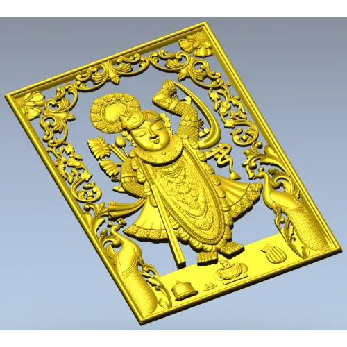 Панно с Кришной - 3D модель STL для ЧПУ