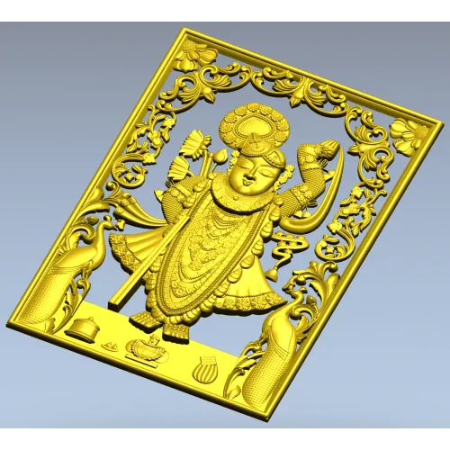 Панно с Кришной - 3D модель STL для ЧПУ