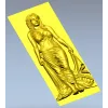 3D модель STL - барельеф женской фигуры в драпировке для ЧПУ