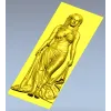 3D модель STL - барельеф женской фигуры в драпировке для ЧПУ