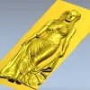3D модель STL - барельеф женской фигуры в драпировке для ЧПУ