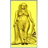 3D модель STL - барельеф женской фигуры в драпировке для ЧПУ