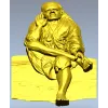 Панно "Сидящий мудрец" - 3D модель STL для ЧПУ